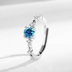 Anel Feminino em Moissanite – Luxo Refinado e Sofisticação