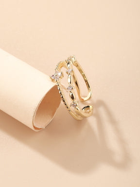 Anel Light Luxury em Cobre com flor