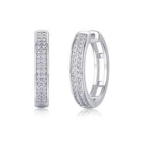 Firefly Light - Moissanite S925 Sterling Silver Earrings With Platinum-plated Stud Earrings, Fashionable, Trendy And Affordable Diamond Jewelry