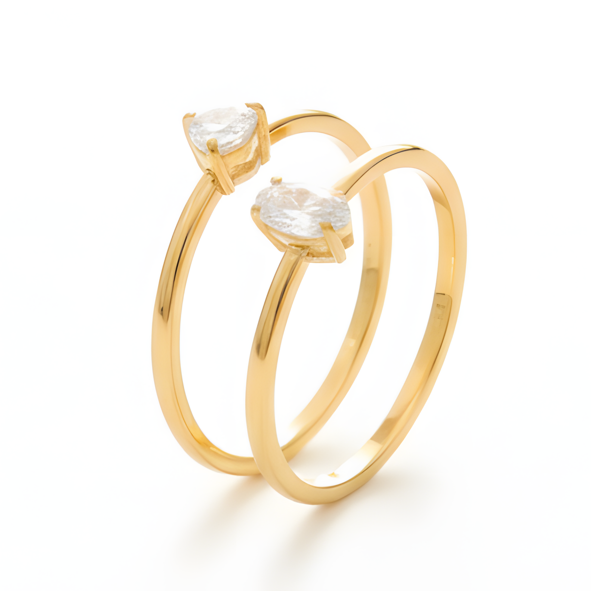Anel Oval Love – Resistente ao Banho e Antidesbotamento