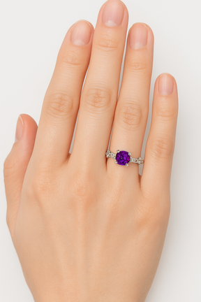 Anel Feminino em Moissanite – Luxo Refinado e Sofisticação