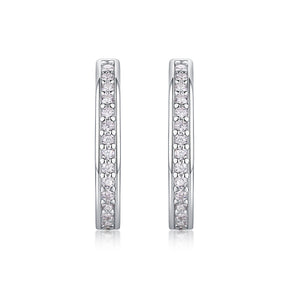 Highlight - S925 Moissanite Sterling Silver Earrings With Platinum-plated Stud Earrings, Fashionable, Trendy And Affordable Diamond Jewelry