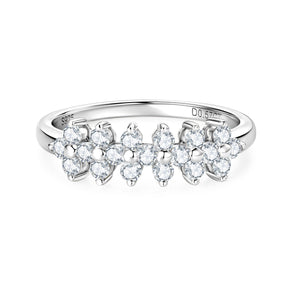 Anel Exclusivo em Prata 925 com Pedra Moissanite