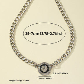 Diamond Lion's Head All-match Niche High-grade Necklace