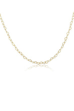 Carregar imagem no visualizador da galeria, Colar de Corrente com Elos em Coração Banhado em Ouro 18k
